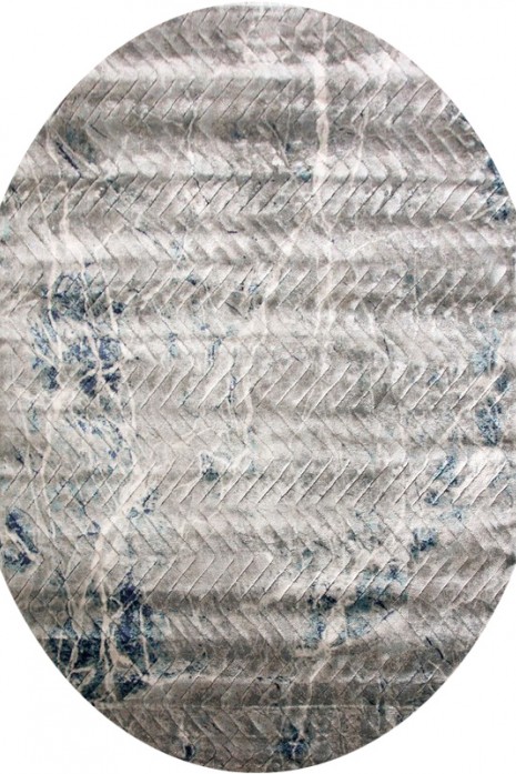 Килим Low Canyon 121 sa l.blue-grey овал